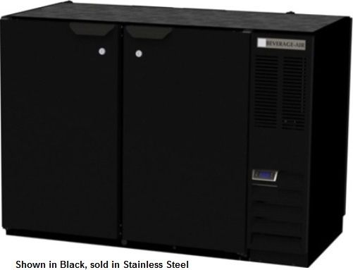 Beverage Air BB48HC-1-F-PT-S Refrigerated Pass-Thru Back Bar Open Food Rated Refrigerator, 48