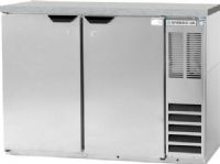 Beverage Air BB48HC-1-F-S-27 Back Bar Refrigerator with Stainless Steel Exterior, 2 Solid Doors, and Stainless Steel Top - 48", 12.1 cu. ft. Capacity, 5 Amps, 1/4 HP Horsepower, 1 Phase, 2 Number of Doors, 2 Number of Kegs, 4 Number of Shelves, 60 Hertz, 115 Voltage, 30° - 45° Temperature Range, Counter Height Top, Narrow Nominal Depth, Swing Door Style , Solid Door, Side Mounted Compressor Location, 36" W x 18.50" D x 29.50" H Interior Dimensions (BB48HC-1-F-S-27 BB48HC 1 F S 27 BB48HC1FS27) 