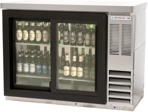 Beverage Air BB48HC-1-GS-F-PT-S-27 Refrigerated Pass-Thru Food Rated Back Bar Storage Cabinet, 48