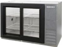 Beverage Air BB48HC-1-GS-PT-S Stainless Steel Pass-Through Back Bar Refrigerator with Sliding Glass Doors - 48", 12.1 cu. ft. Capacity, 5 Amps, 60 Hertz, 1 Phase, 115 Voltage, 1/4 HP Horsepower, 4 Number of Doors, 2 Number of Kegs, 4 Number of Shelves, 35° - 40° Temperature Range, Narrow Nominal Depth, 36" W x 18.50" D x 29.50" H Interior Dimensions, Below Counter Top, Sliding Door Style, Glass Door, LED Lighting Features (BB48HC-1-GS-PT-S BB48HC 1 GS PT S BB48HC1GSPTS) 