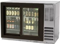 Beverage Air BB48HC-1-GS-S Stainless Steel Back Bar Refrigerator with 2 Sliding Glass Doors - 48", 12.1 cu. ft. Capacity, 1/4 HP Horsepower, 5 Amps, 60 Hertz, 1 Phase, 115 Voltage, 2 Number of Doors, 2 Number of Kegs, 4 Number of Shelves, 30° - 45° Temperature Range, 36" W x 18.50" D x 29.50" H Interior Dimensions, Below Counter Top Type, Side Mounted Compressor Location, Sliding Door Style, Glass Door  (BB48HC-1-GS-S BB48HC 1 GS S BB48HC1GSS) 