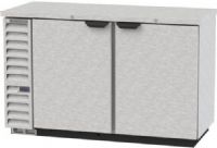 Beverage Air BB58HC-1-F-S Refrigerated Food Rated Back Bar Storage Cabinet - 59", Two section, 59" W, 37.25" H, 21.86 cu. ft., 2 solid doors, Snap-in door gasket, 4 epoxy coated steel shelves, 2 - 1/2 barrel kegs, LED interior lighting with manual on/off switch, Stainless steel top, R290 Hydrocarbon refrigerant, 1/4 HP, UL, Stainless steel interior with radius corners, NSF Standard 7 for open food container, Stainless Steel Exterior Finish (BB58HC-1-F-B BB58HC 1 F S BB58HC1FS) 