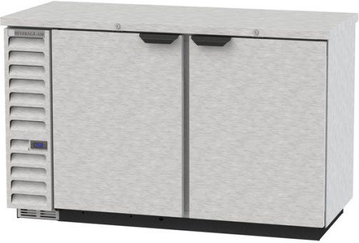 Beverage Air BB58HC-1-S Back Bar Refrigerator with 2 Solid Doors  - 59