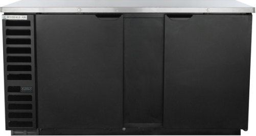 Beverage Air BB68HC-1-B Back Bar Refrigerator with 2 Solid Doors - 69