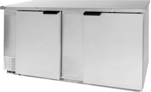 Beverage Air BB68HC-1-S Back Bar Refrigerator with 2 Solid Doors - 69