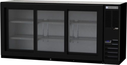 Beverage Air BB72HC-1-F-GS-B Refrigerated Food Rated Back Bar Storage Cabinet, 72