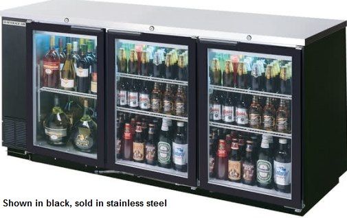 Beverage Air BB72HC-1-F-PT-S-27 Refrigerated Open Food Rated Back Bar Pass-Thru Storage Cabinet, 72