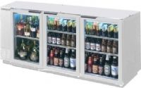 Beverage Air BB72HC-1-G-PT-S Stainless Steel Glass Door Pass-Through Back Bar Refrigerator - 72", 19.4 cu. ft. Capacity, 5 Amps, 60 Hertz, 1 Phase, 115 Voltage, 1/4 HP Horsepower, 6 Number of Doors, 3 Number of Kegs, 6 Number of Shelves, Below Counter Top, Swing Door Style, Glass Door, Narrow Nominal Depth, Side Mounted Compressor Location, Can hold up to  480 - 12 oz. bottles, 540 - 12 oz. cans, or 505 long neck bottles (BB72HC-1-G-PT-S BB72HC 1 G PT S BB72HC1GPTS) 