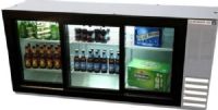 Beverage Air BB72HC-1-GS-S Stainless Steel Sliding Glass Door Back Bar Refrigerator - 72", 19.4 cu. ft. Capacity, 5 Amps, 60 Hertz, 1 Phase, 115 Voltage, 1/4 HP Horsepower, 3 Number of Doors, 3 Number of Kegs, 6 Number of Shelves, 60" W x 18.50" D x 29.50" H Interior Dimensions, 30° - 45° Degrees F Temperature Range, Below Counter Top, Side Mounted Compressor Location, Can hold up to 480 - 12 oz. bottles, 540 - 12 oz. cans, or 505 long neck bottles (BB72HC-1-GS-S BB72HC 1 GS S BB72HC1GSS) 