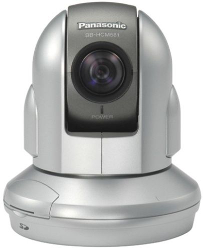 Panasonic BB-HCM581A Power over Ethernet (PoE) Zoom MPEG-4 Network Camera with 42x Zoom, High-speed Pan/tilt with Presets, Progressive Scan, Analog Video Output and SD Card Recording with Audio, 42x Zoom (21x optical), High-speed 350 Pan/210 Tilt with Presets, UPC 037988845248 (BBHCM581A BBH-CM581A BBHC-M581A BB-HCM581 BBHCM581)