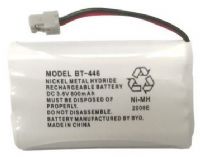 Uniden BBTY0504101 model BT446 Nickel Metal Hydride Rechargeable Cordless Phone Battery Pack; Equivalent to Uniden BT909 BT1005 BT504; Fits WHAM; DC 3.6V 800mAh; Also known as BBTY0504001, Genuine Original OEM Uniden; Originally Shipped with Uniden Phones; Manufactured in China by BYD for Uniden; Works with DCT646 DCT6465 DCT648 DCT6485 DCX640 DCT746 DCT746M DCT748 DCT7488 DCX700 TRU446 TRU4465 TRU448 TRU4485 TXC400 TRU5860 TRU5860-2 TRU5865 TRU5865-2 TRU5885 TRU5885-2 TXC580 (BT-446) 