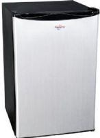 Koolatron BC-130SS Compact Fridge 4.6 Cu. Ft., 130-quart-capacity refrigerator/freezer for an office or dorm room, Flat-back design, 2 full-width slide-out wire shelves, Door storage, High-quality compressor, Adjustable thermostat from 28 to 50 degrees F, Reversible door with magnetic seal and recessed handle, Leveling legs, UPC 059586611124 (BC-130SS BC 130SS BC130SS) 