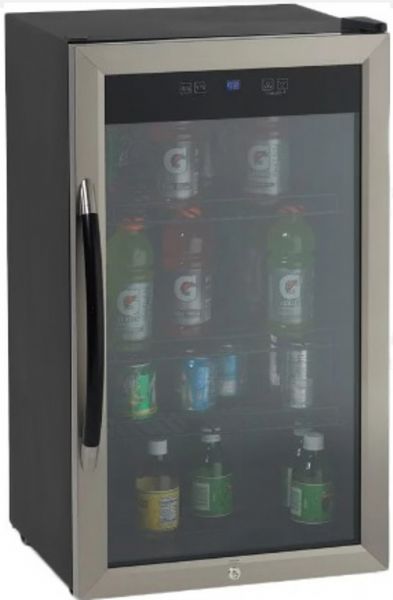 Avanti BCA306SS-IS Undercounter Beverage Center, 3.0 Cubic Foot Capacity, 3 Shelves, Digital Temperature Control Type, Automatic Defrost, Freestanding Type, Compact Size, Right Hinge Side, Security Lock, Interior Light, Black Interior Liner, ADA Compliant, CFC Free R600a Refrigerant, Adjustable / Removable Shelves, Full-Range Temperature Control, Stainless Steel Door Color, UPC 079841113064 (BCA306SSIS BCA306SS-IS BCA306SS IS)