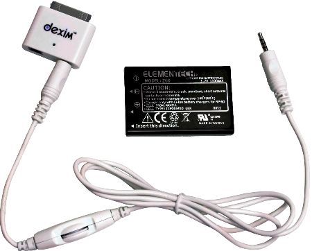 Optoma BC-BBIDMJA Pico iPad/iPhone/iPod Connection Kit and Battery For use with Pico PK102 and PK100 Projectors, UPC 796435061111 (BCBBIDMJA BC BBIDMJA)