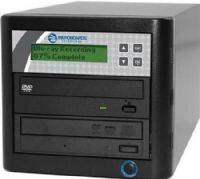 Microboards BD-121 CopyWriter Pro 1-to-1 Tower Blu-ray Duplicator, PrassiTech Zulu2 disc mastering software, Track Extraction, Copy + Verify Verification, Intuitive premium 8-button panel makes copying discs a cinch for the novice user,  Also copy CD-R/RW, DVD-R/RW, DVD-R DL DVD+R/RW all on the same system, UPC 678621030753 (BD121 BD 121 12520) 