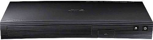 Samsung BD-J5700 Wi-Fi Blu-ray Disc Player, Full HD 1080p Playback via HDMI, 1080p Resolution Upscaling, Wi-Fi and Ethernet Network Connectivity, Smart Blu-Ray Player, Access Opera TV Apps, Front-Mounted USB 2.0 Port, Dolby TrueHD & DTS-HD Surround Master Audio, 2.0 Channel Dolby Digital, Anynet+ (HDMI-CEC), BD Wise, AllShare, UPC 887276106328 (BDJ5700 BD J5700 BDJ-5700)
