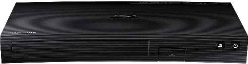 Samsung BD-JM57 Smart Blu-ray Disc Player with Wi-Fi; Opera TV 250+ Apps lets you stream content easily; DTS surround; Dolby True HD; Playback formats: Blu-ray video, DVD, DVD+R,  DVD+RW; Playback formats: MPEG-2, MPEG-4, JPEG, HD-JPEG, AVCHD 1.0, MVK, WMV, MP3, LPCM, AAC, WMA, FLAC, UPC 887276075037 (BDJM57 BD JM57 BDJ-M57 BDJM-57)
