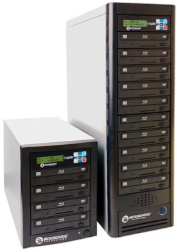 Microboards BD PRO 10 CopyWriter Blu-Ray Tower Duplicator with 10 Recorders, Standalone BD-R/BD-RE / DVD+-R/RW/DL / CD-R/RW duplicator, PC-connect through USB 2.0 to one drive, One-touch duplication, Speed-selectable for DVD+/-R, Supports writing to BD-R/BD-RE and DVD+-R/RW/DL (BDPRO10 BD-PRO-10 BDPRO-10 BD- PRO10 BD PRO10)