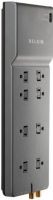 Belkin BE108230-06 Home/Office Surge Protector with Coaxial Protection, 8 Receptacles, 3550 J Surge Energy Rating, EMI/RFI Filtering, Surge protection LED Status Indicators, 6 ft Power Cord/Cable, RJ-11 Cable Modem/DSL/Fax/Phone and Coaxial Cable Line Dataline Protection, UPC 722868599587 (BE10823006 BE108230-06 BE108230 06) 