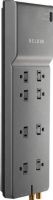 Belkin BE108230-12 Office Series Surge suppressor, 8 Receptacles, 1 Input Connectors, Cable TV Phone line Dataline Surge Protection, Standard Surge Suppression, 3550 Joules Surge Energy Rating, 43 dB EMI/RFI Noise Filtration, 1 x power cable - integrated - 12 ft Cables Included, UPC 722868594315 (BE10823012 BE108230-12 BE108230 12) 
