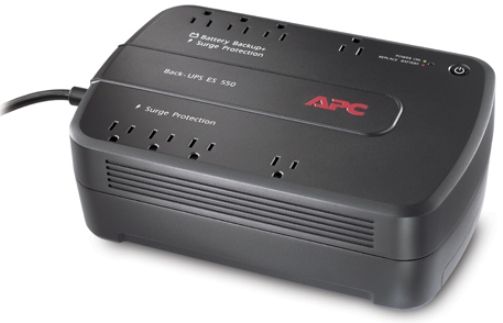 APC American Power Conversion BE550G Back-UPS ES 8 Outlet 550VA 120V, Battery failure notification, Battery replacement without tools, Disconnected battery notification, Intelligent battery management, LED status indicators, USB connectivity, Input Frequency 60 Hz +/- 1 Hz, UPC 731304258940 (BE-550G BE 550G BE550)