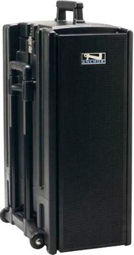 Anchor Audio BEA-7500U2 Beacon AC/DC Powered Sound System with Two Wireless Receivers, Reach Crowds of 5000+, AC Mode = 150W / DC Mode = 125W, Eight 4 Neodymium Speakers, Three 8 Neodymium Woofers, True AC/DC - 110/220V Power Supply, Two Universal Microphone Input Jacks, Dual Built-in UHF Wireless with 16 User Selectable Channels (BEA7500U2 BEA 7500U2)