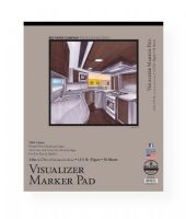 Bee Paper BEE-637T50-1417 Visualizer Marker Pad 14" x 17"; Visualizer Marker Paper is a soft translucent white paper; Excellent ghost free erasing qualities with pencil; True color, crisp, non-bleeding edges and lines; 13 lb; (50 gsm); 14" x 17"; Tape bound; 50-sheets; Shipping Weight 1.40 lbs; Shipping Dimensions 17.00 x 14.05 x 0.40 inches; UPC 718224007261 (BEEPAPERBEE637T501417 BEEPAPER-BEE637T501417 BEE637T501417 DRAWING SKETCHING) 