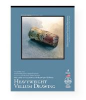 Bee Paper BEE-822T40-1824 Heavyweight Vellum Drawing Pad 18" x 24"; Heavyweight sketch vellum is a hard, clean, natural white recycled sheet with excellent erasing qualities; Textured surface has excellent tooth; For use with pen, ink, pastel, charcoal and pencil; 90 lb; (147 gsm); 18" x 24"; Tape bound; UPC 718224016294 (BEE822T401824 BEE-822T40-1824 BEE-PAPER-BEE-822T40-1824 SKETCHING DRAWING) 