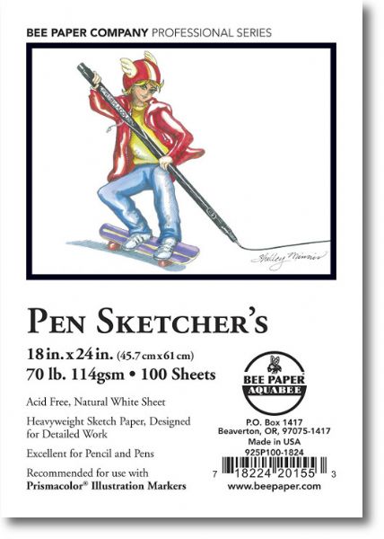Bee Paper BEE-925P100-1824 Pen Sketcher's Sheets 18