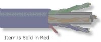 Belden BEL-7851A0021000 Model 7851A Enhanced Category 6 Bonded-Pair UTP Cable, Multi-Conductor, Red Color; CAT6+ (600MHz); 4-Bonded-Pairs; U/UTP-Unshielded; Riser-CMR; Premise Horizontal Cable; 23 AWG Solid Bare Copper Conductors; Polyolefin Insulation; Patented E-Spline; Ripcord; PVC Jacket; Dimensions 1000 feet (length); Weight 35 lbs; Shipping Weight 36 lbs; UPC BELDEN7851A0021000 (BELDEN-7851A-0021000 BELDEN-7851A0021000 7851A-0021000 7851A0021000 BTX) 