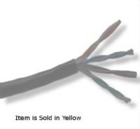 Belden 1583A 0041000 Model 1583A Multi-Conductor, UTP Category 5e Nonbonded-Pair Cable, Yellow Color; CAT5e (200MHz); 4-Pair; U/UTP-Unshielded; Riser-CMR; Premise Horizontal Cable; 24 AWG Solid Bare Copper Conductors; Polyolefin Insulation; Ripcord; PVC Jacket; Dimensions 1000 feet (length), Weight 18 lbs; Shipping Weight 20 lbs; UPC BELDEN1583A0041000 (BELDEN-1583A-0041000 BELDEN-1583A0041000 1583A-0041000 1583A0041000) 