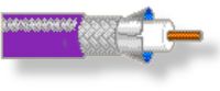Belden 1506A 0071000 Model 1506A Coaxial, RG-59/U Type, Violet Color; 20 AWG solid .032" bare copper conductor; Plenum; Foam FEP insulation; Duofoil tinned copper braid; Shield (95 percent coverage); Flamarrest jacket; Dimensions 1000 feet (length); Weight 29 lbs; Shipping Weight 31 lbs; UPC 612825116639 (BELDEN-1506A-0071000 BELDEN-1506A0071000 BELDEN 1506A 0071000 1506A0071000) 