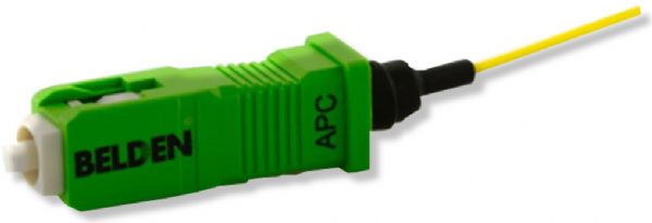 BELDENAX105209B25 FX Brilliance Universal ST Connector, Green Color; Singlemode; OS2; Green Housing; 25 per Pack; Dimensions 1.67