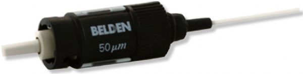 Belden AX105211-B25 FX Brilliance Universal ST Connector, Black Color; Multimode; OM2; Black Housing; 25 per Pack; Dimensions 1.70