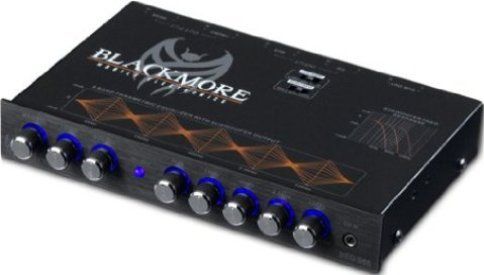 Blackmore BEQ-965 Four Band Parametric Car Audio Equalizer / Up to 8 volts of RMS, Volume Control with Up to 8 Volts, 20dB Headroom Eliminates Signal Overload, 10hz-15KHz +/- 1dB Frequency Response, 0.05% THD, 115 dB REF 1 Volt Input S/N Ratio, RMS of Output, Specific Bandwidth For Each band, Low Noise BI-FET Op Amp Design Yields Minimum Distortion, On-Board 30V Bi-Polar Switching Power Supply (BEQ965 BEQ-965 BEQ 965)