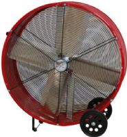 MaxxAir BF36DD RED  High Velocity Direct Drive Drum Fan, 2-speed, thermally protected 1/2 HP PSC motor with CFM of 9,000/6,300, Rugged, 22-gauge steel powder-coated housing, Rust-restistant powder-coated grilles, Convenient handle for easy portability, UPC 047242736328 (BF36DD RED BF36DD-RED BF36DD RED BF36DD BF36-DD BF36 DD) 