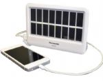 Panasonic BG-BL01AA SolarSmart Portable Solar Power for Mobile Devices; Conveniently charges smart devices and audio/video players using solar power; Provides up to 100 hours of emergency flashing LED light, 60 hours of light on low level, and up to 10 hours of powerful LED light on the high setting; Charges eneloop AA Ni-MH rechargeable batteries (included) using HIT solar panel technology; UPC 073096901629 (BGBL01AA BG-BL01AA) 