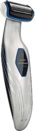 Norelco BG2028/42 Bodygroom 3100 Showerproof Body Groomer; Trim and shave below the neck; 50 minutes cordless use after 8 hours charging; Battery light indicates the battery status (low/ full); Trim and shave head shaves longer hairs in a single stroke; Water resistant for use in the shower, and easy cleaning; UPC 075020026941 (BG202842 BG2028-42 BG-2028/42 BG2028)