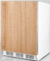 Summit BI540IF Built-in Refrigerator-freezer with Integrated Door Frame to Accept Overlay Panels, White Cabinet, 5.1 cu.ft. Capacity, Reversible Door, RHD Right Hand Door Swing, Dual evaporator, Cycle Defrost, Zero degree freezer, Adjustable thermostat, Interior light, Adjustable glass shelves, Fruit and vegetable crisper, Ample door storage (BI-540IF BI 540IF BI540) 