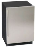 Summit BI605BSSVH Under-counter Refrigerator-Freezer, Black, 6.0 cu.ft. Capacity, Wrapped stainless steel door and por handle, True built-in design with bottom condenser and flush back, Large capacity, Reversible door, Interior light (BI-605BSSVH BI605BSS BI605B BI605B-SSVH BI605B BI605) 