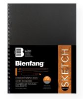 Bienfang 234501 Hardcover Sketchbook  9 x 12; 70 lb heavyweight paper; Excellent surface for sketching and drawing; 75-sheets; Shipping Weight 2.00 lb; Shipping Dimensions 12.00 x 9.00 x 0.75 in; UPC 079946163131 (BIENFANG234501 BIENFANG-234501 SKETCHING) 