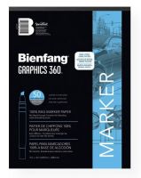 Bienfang 360-2 Graphics 360 Layout Paper Pad 11" x 14"; Specially formulated for design to accept the heavy coverage of felt tip markers without bleeding; Colors will flow smoothly and hold sharp edges; White sheets with fine surface texture have very good translucency, excellent transparency, and accurate color; Ideal felt marker layout, tracing, and visualizing paper; UPC 079946161304 (BIENFANG3602 BIENFANG-3602 GRAPHICS-360-360-2 BIENFANG/360/2 TRACING PAPER) 