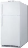 Summit BKRF15W Top Freezer Refrigerator 28" With 14.75 cu. ft. Capacity, Temperature Alarm Crisper Door Storage and Frost Free Operation in White Color; Two traceable thermometers provide an external readout of the current and high/low refrigerator and freezer temperature to the nearest tenth of a degree; Rearrange refrigerator space to accommodate all sizes or remove shelves for simple cleanup; UPC 761101053387 (SUMMITBKRF15W SUMMIT BKRF15W SUMMIT-BKRF15W) 