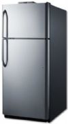 Summit BKRF18SS Top Freezer Refrigerator 30" With 18 cu. ft. Capacity Temperature Alarm, Crisper Door Storage and Frost Free Operation in Stainless Steel; Perfect for break room applications; Includes NIST calibrated thermometers that provide a current and high/low temperature of the refrigerator and freezer compartments; True frost-free operation saves on maintenance by preventing icy buildup; UPC 761101053400 (SUMMITBKRF18SS SUMMIT BKRF18SS SUMMIT-BKRF18SS) 