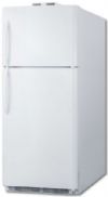 Summit BKRF21W Freezer Refrigerator 30" Top, With 20.4 cu. ft. Capacity Temperature Alarm Crisper, Door Storage and Frost Free Operation in White; Perfect for break room applications; Includes NIST calibrated thermometers that provide a current and high/low temperature of the refrigerator and freezer compartments; True frost-free operation saves on maintenance by preventing icy buildup; UPC 761101053417 (SUMMITBKRF21W SUMMIT BKRF21W SUMMIT-BKRF21W) 