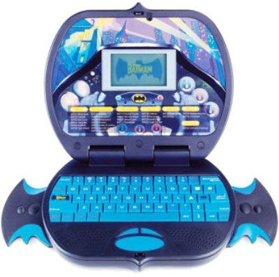 Oregon Scientific BL31 Batman Power Wing Toy Laptop, 26 Learning Activities, Lid Opens Automatically When Touched, Backlit LCD Screen, Glow-in-the-dark keys, Keyboard Lamp Light, Requires 3-AA batteries (included) (BL-31 BL 31)