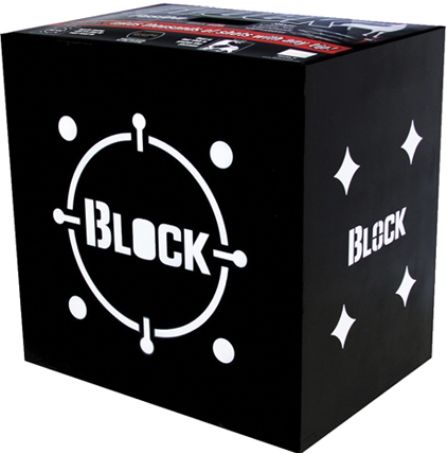Block 56100 Model B-18 Black 18 Archery Target, Big enough for backyard shooting and small enough to easily transport, STOPS ALL Broadheads & Field Tips, 4 Sided Shooting, High Contrast Design, Easy Arrow Removal, Open Layered Polyfusion Technology, Size 18