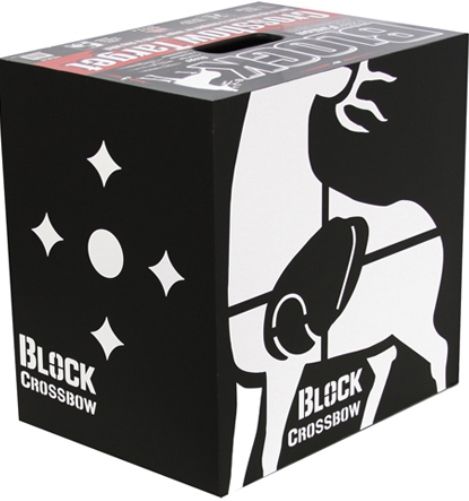 Block 56500 Black CB16 Crossbow Target; Four-sided shooting, high contrast, white-on-black dots/graphics are far easier to see at long range; PolyFusion design for even longer target life; Easy arrow removal means more practice, less fatigue; Special high density core that is made specifically to stop high speed crossbow bolts; UPC 702649565000 (BLOCK56500 56-500 565-00 CB-16 CB 16)