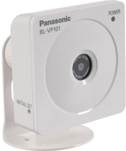 Panasonic BL-VP101P Network Camera Line-Up, 0.32 Megapixel high sensitivity CMOS Sensor, Full frame (Up to 30 fps) transmission at VGA (640 x 480) image size, H.264 and JPEG dual stream output, High sensitivity with Day & Night (Electrical) function 0.9 lx (Color)/0.6 lx (B/W) at F2.8, 4x digital zoom controlled by browser, UPC 885170067264 (BLVP101P BL VP101P BLV-P101P BLVP-101P)