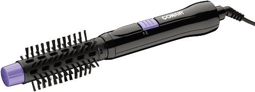 Conair BM20PBC 2-in-1 Hot Air Styler, For dry or wet hair, Designed with a 1-Inch aluminum barrel brush with nylon bristles and includes a 3/4-inch brush attachment for tighter curls, Aluminum barrel provides superior heat transfer for longer-lasting style and it has a safety cool tip, Easy on/off switch and tangle-free swivel cord, UPC 885680769092 (BM-20PBC BM 20PBC BM20-PBC BM20 PBC)